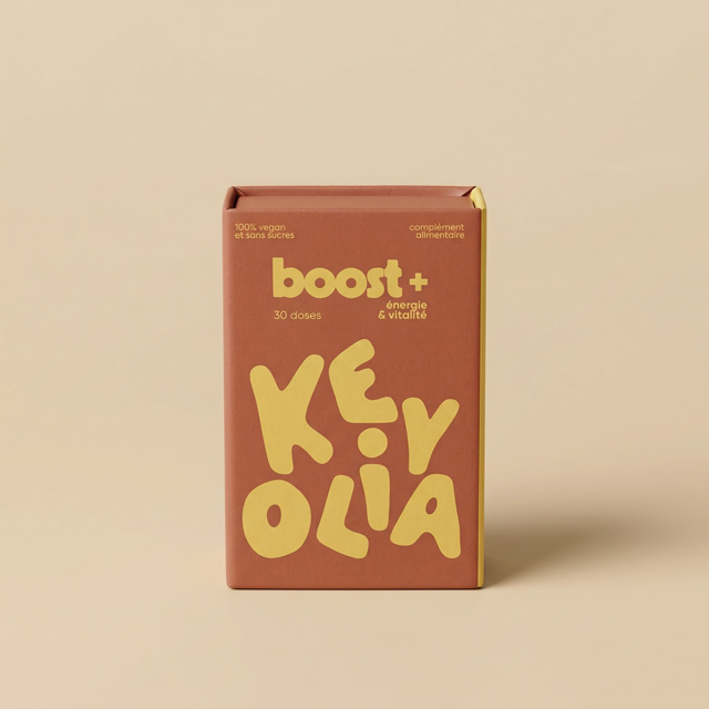 Boîte Boost+ KEYOLIA — 30 feuilles linguales® énergie et vitalité quotidienne