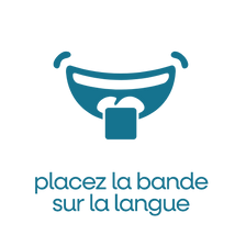 Mode d'emploi Respire+ étape 2 : placez la feuille linguale® sur la langue